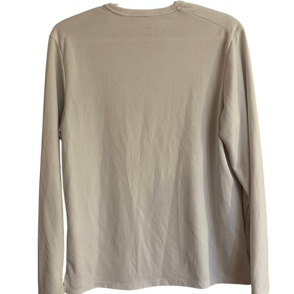 Nike Running Dri Fit Cream Shirt Sz S Athletic Wear - Picture 3 of 5